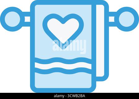 Towel Vector Icon Design Illustration Stock Vector
