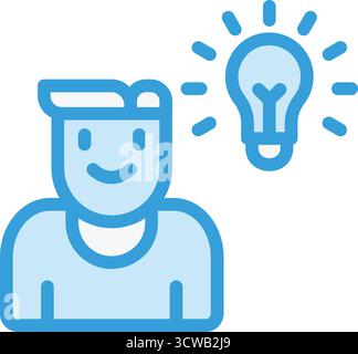 Design thinking gradient vector icon for dark theme Stock Vector Image ...