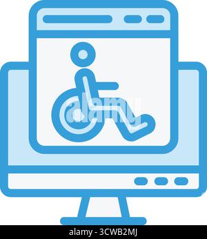 Accessability Vector Icon Design Illustration Stock Vector