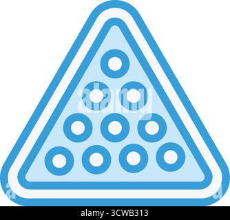 Billiard Vector Icon Design Illustration Stock Vector