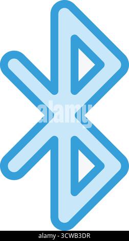 Bluetooth Vector Icon Design Illustration Stock Vector