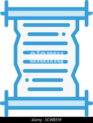 Scroll Vector Icon Design Illustration Stock Vector