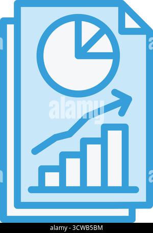 Finance Chart Vector Icon Design Illustration Stock Vector