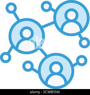 Business Network Vector Icon Design Illustration Stock Vector Image ...