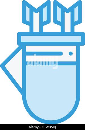 Quiver Vector Icon Design Illustration Stock Vector