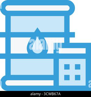 Fuel Calculation Vector Icon Design Illustration Stock Vector