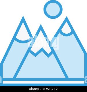 Mountain Vector Icon Design Illustration Stock Vector