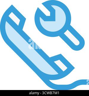 Maintenance Cal Vector Icon Design Illustration Stock Vector