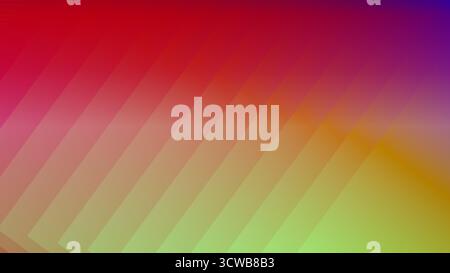 diagonal stripes colorful red green gradient background Stock Vector