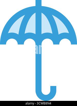 Protective Umbrel Vector Icon Design Illustration Stock Vector