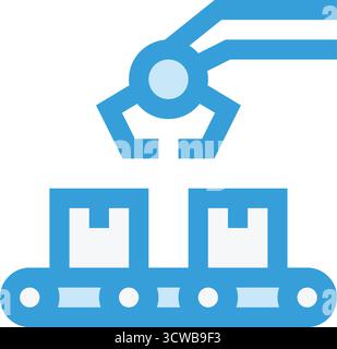 Conveyor Belt Vector Icon Design Illustration Stock Vector