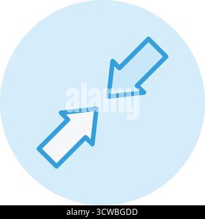 Minimize Vector Icon Design Illustration Stock Vector