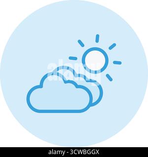 Cloudy Vector Icon Design Illustration Stock Vector Image & Art - Alamy