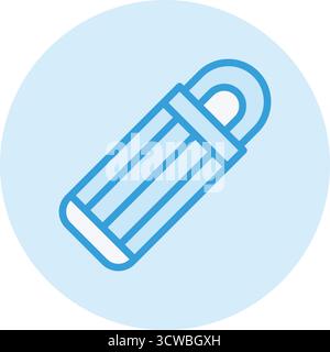 Sleeping Bag Vector Icon Design Illustration Stock Vector