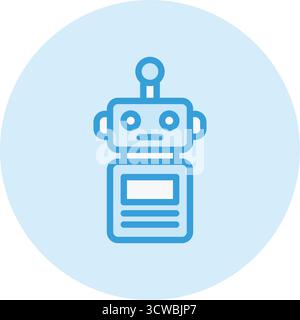 Robot Vector Icon Design Illustration Stock Vector