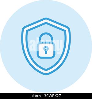 Cyber security Vector Icon Design Illustration Stock Vector