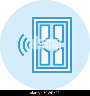 Smartdoor Vector Icon Design Illustration Stock Vector