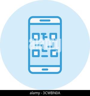 Qr code Vector Icon Design Illustration Stock Vector