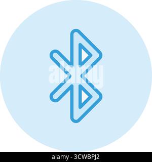 Bluetooth Vector Icon Design Illustration Stock Vector