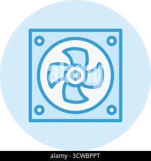 Fan Vector Icon Design Illustration Stock Vector