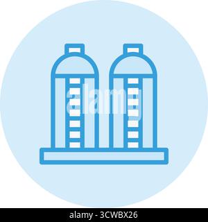 Silo Vector Icon Design Illustration Stock Vector
