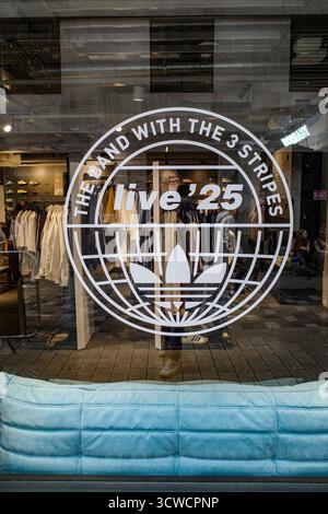 London, UK - 26 July, 2025:  Fans visit the Oasis Live 25 pop-up store on Carnaby Street, Soho, ahead of concert dates at Wembley Stadium Stock Photo