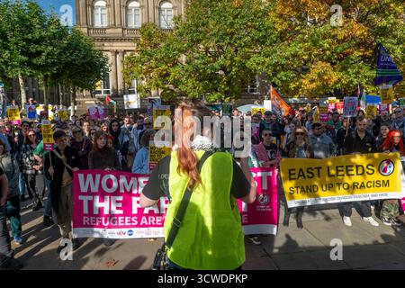 11 October 2025. Over 3000 people marched through Leeds as part of ...