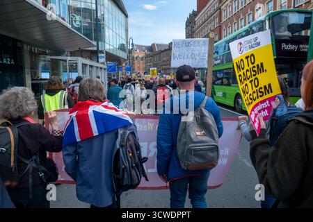 11 October 2025. Over 3000 people marched through Leeds as part of ...