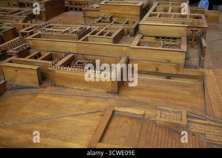 Model of the palace of Knossos. Exhibit seen in the Heraklion ...