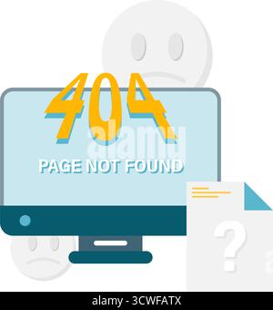 page not found Stock Vector