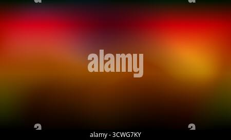 dark abstract orange red light blur gradient background Stock Vector