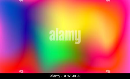 Vibrant psychedelic rainbow spectrum blur background Stock Vector