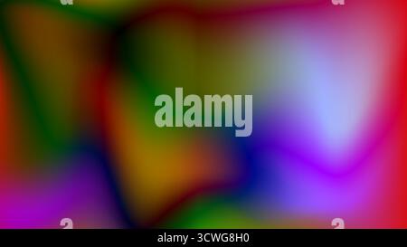Deep abstract color blend psychedelic blur background Stock Vector