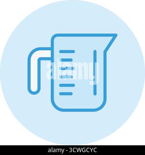 Measuring cup Vector Icon Design Illustration Stock Vector