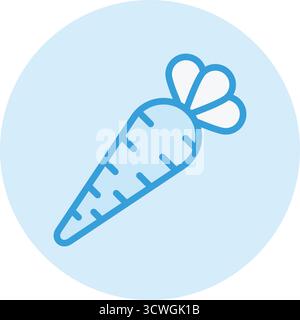 Carrot Vector Icon Design Illustration Stock Vector