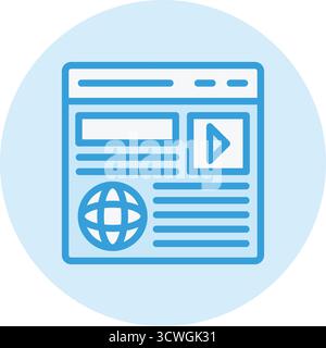 Content marketing Vector Icon Design Illustration Stock Vector