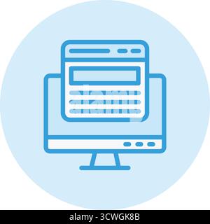 Web page Vector Icon Design Illustration Stock Vector