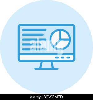Business report Vector Icon Design Illustration Stock Vector