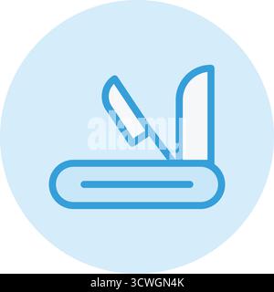 Swiss army knife Vector Icon Design Illustration Stock Vector