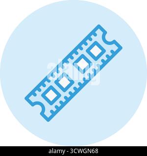 Ram Vector Icon Design Illustration Stock Vector