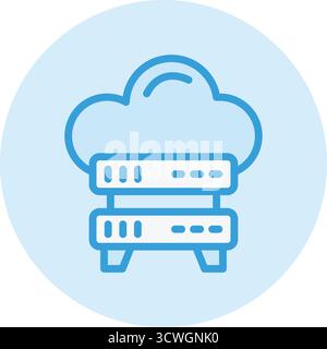 Server Storage Vector Icon Design Illustration Stock Vector