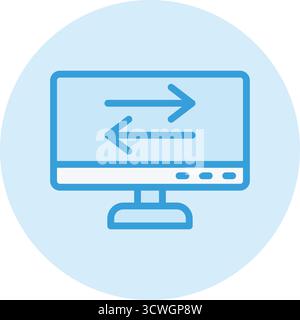 Data Transfer Vector Icon Design Illustration Stock Vector