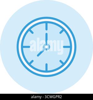 Wall Clock Vector Icon Design Illustration Stock Vector