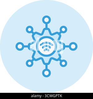 Internet Of Things Vector Icon Design Illustration Stock Vector