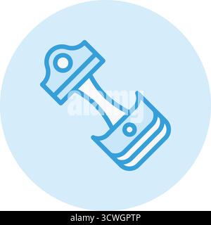Piston Vector Icon Design Illustration Stock Vector
