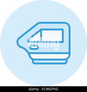 Car door Vector Icon Design Illustration Stock Vector