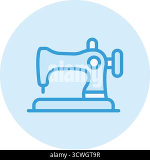 Sewing Machine Vector Icon Design Illustration Stock Vector