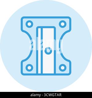 Pencil Sharpener Vector Icon Design Illustration Stock Vector
