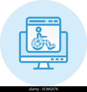 Accessability Vector Icon Design Illustration Stock Vector