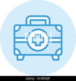 First Aid Kit Vector Icon Design Illustration Stock Vector